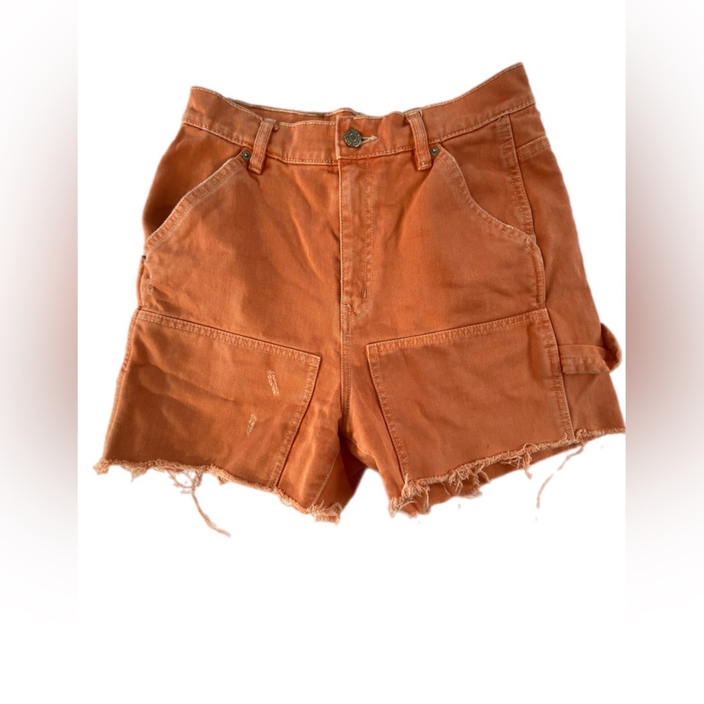 BDG Women's Vibrant Orange Jean Shorts size 29 - Picture 3 of 7